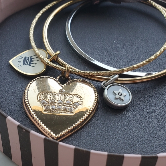 BNWT JUICY COUTURE BANGLE BRACELET SET - Picture 2 of 2